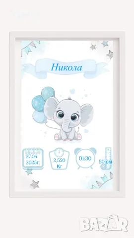 Бебешка визитка, снимка 3 - Други - 50223531