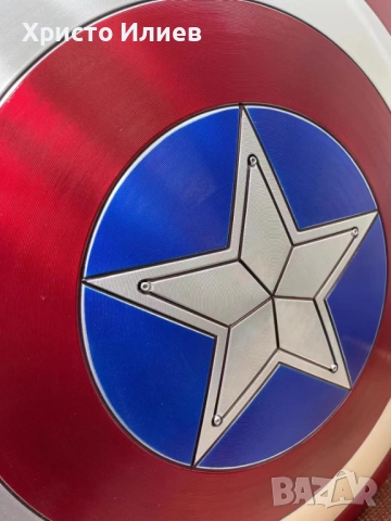  Щит на Капитан Америка Captain America 60см реалистичен модел, снимка 7 - Други - 53221929
