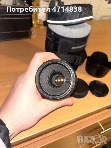 Обектив Canon EF 75-300mm f/4-5.6 + сенник + защитна чантичка, снимка 5 - Обективи и филтри - 53255942