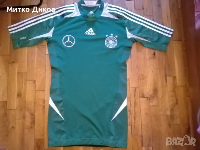 Германия маркова футболна тениска Адидас стреч Мерцедес 2012-2013г гости размер Л, снимка 2 - Футбол - 49624701