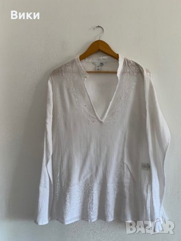 H&M Бяла риза, снимка 3 - Ризи - 26976344