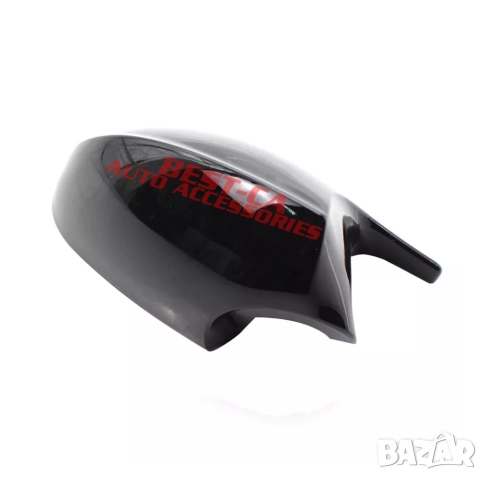 Капаци за огледала със щипки черен пиано лак Batman Style подходящи за BMW E81 E82 E87 E88 E90 E91, снимка 5 - Аксесоари и консумативи - 51932395