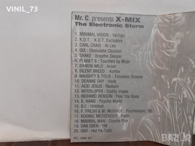 Mr. C ‎– X-Mix: The Electronic Storm, снимка 4 - Аудио касети - 32367919