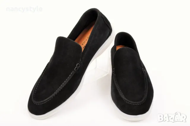 НОВО! Мъжки мокасини от естествен велур - Три цвята, снимка 7 - Мокасини - 49783486