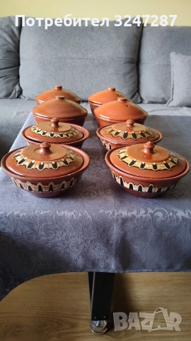 Глинени гювечета , снимка 6 - Съдове за готвене - 52694425