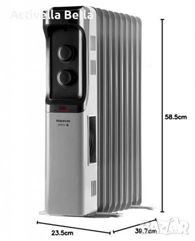 Маслен радиатор Taurus New Dakar 1500/2000/2500W, снимка 5 - Радиатори - 52590350