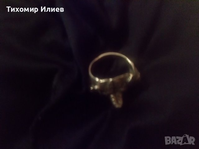 Сребърен пръстен меча глава , снимка 6 - Пръстени - 37079308
