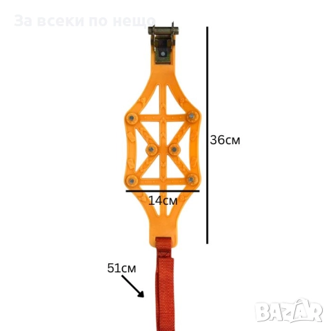 Вериги за сняг PA1209 – PVC + метални шипове, 8 броя комплект (за 2 гуми), снимка 5 - Други инструменти - 52335620