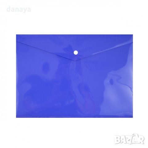 2287 Едноцветна папка с копче А4, PVC, снимка 4 - Ученически пособия, канцеларски материали - 33657239