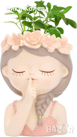 Силиконов молд за кашпа – нежна арт фигурка