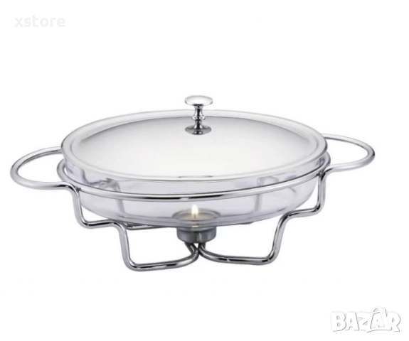 Съд за затопляне Bohmann, 1.6 л., Стоманен капак, Стъкло, Инокс, снимка 5 - Други - 52697064