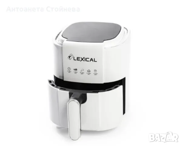 Фритюрник с горещ въздух Lexical Airfryer LAF-3011-1/2 1200W 3.5L бял/черен, снимка 2 - Фритюрници - 48104665