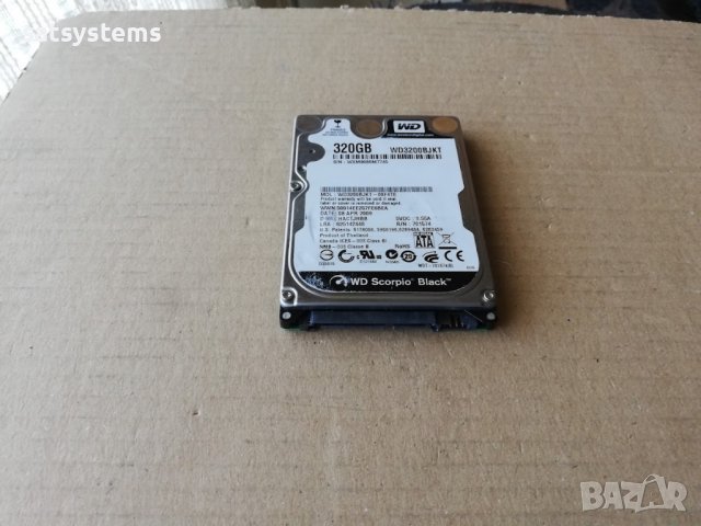 Хард диск Notebook Western Digital Scorpio Black WD3200BJKT 320GB SATA 3.0Gb/s, снимка 1 - Твърди дискове - 38684710