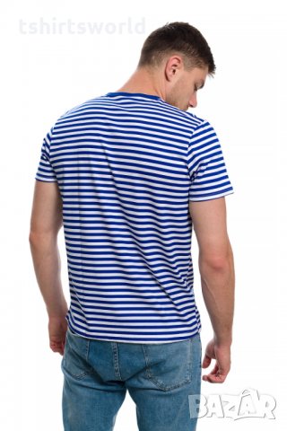Нова мъжка класическа моряшка тениска , снимка 5 - Тениски - 27940848