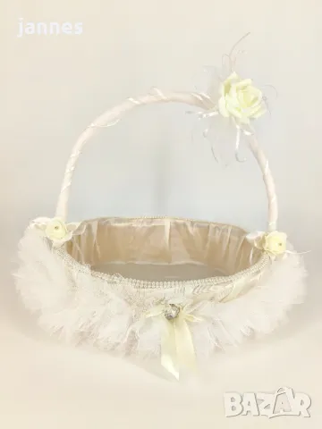 Сватбена кошница - разл цветове, снимка 5 - Сватбени аксесоари - 49213987