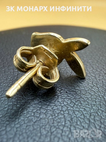 Златна обеца /585/ обецата е само една!!, снимка 2 - Обеци - 52795828