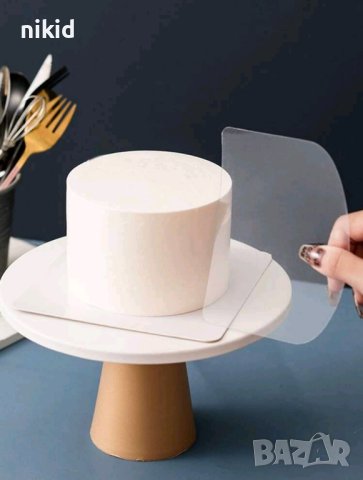 2 бр Гъвкава шпатула за заглаждане и перфектно равно оформяне торта крем ръб