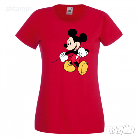 Дамска тениска Mickey Mouse 6 .Подарък,Изненада,, снимка 8 - Тениски - 36526483