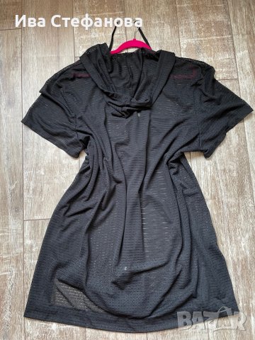 Дълга черна риза жилетка  туника рокля от мрежа цип , снимка 8 - Жилетки - 37531878