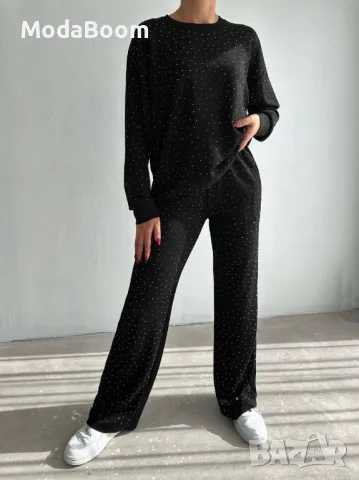 Дамски ватиран екип с камъчета , снимка 2 - Спортни екипи - 48354905