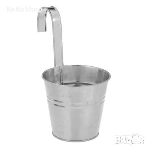 Кашпа за парапет-Ø11x22 см./метална кашпа