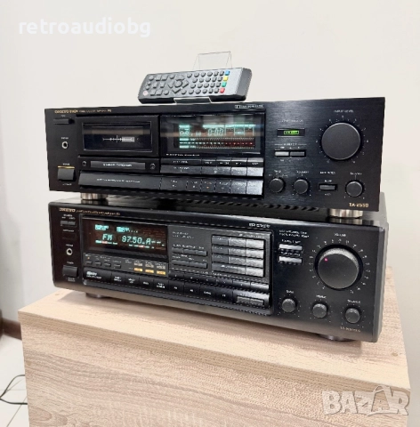 🔉Аудио сет Onkyo -  транзисторен стерео усилвател Onkyo Integra A-8850 + триглав дек Onkyo TA-2550, снимка 2 - Аудиосистеми - 52669040