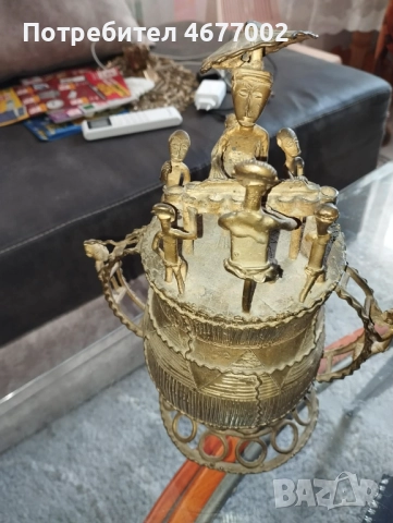 Стара африканска скулптура, снимка 3 - Антикварни и старинни предмети - 52902392