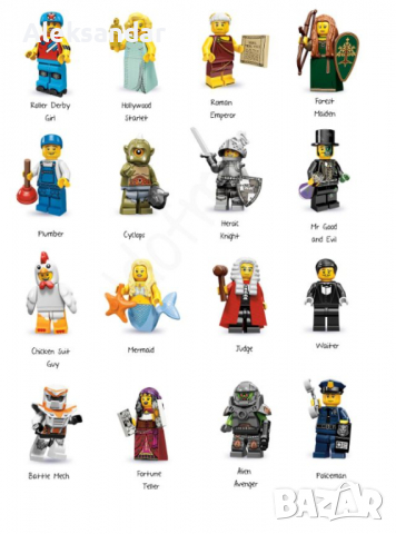 Лего минифигурки серия 1 2 3 4 5 6 7 8 9 10 11 Lego minifigures series, снимка 9 - Конструктори - 36563738