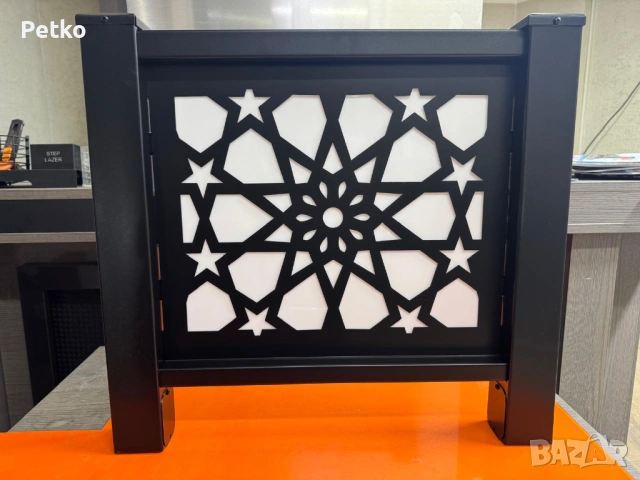 Лазерно изрязано пано за ограда + метален кол, снимка 3 - Огради и мрежи - 53132260