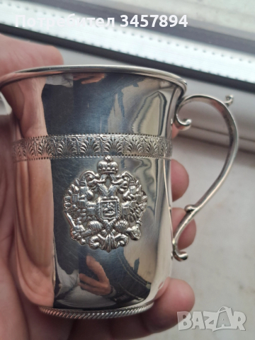 Сребърна чаша царска Русия 84, снимка 2 - Антикварни и старинни предмети - 52811247