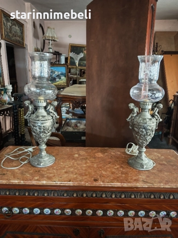 Антикварни нощни лампи , снимка 9 - Настолни лампи - 51439157