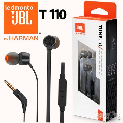 JBL T110 Слушалки - Кристален Звук и Удобство за Ежедневието ЖБЛ, снимка 2 - Безжични слушалки - 43369285