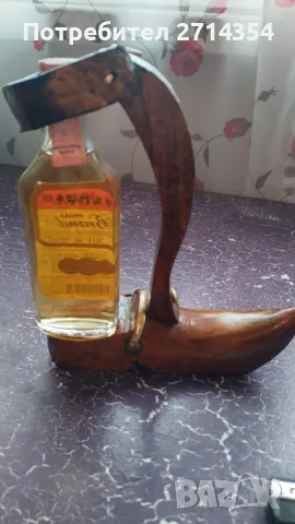 Антична дървена поставка за бутилка, снимка 3 - Антикварни и старинни предмети - 49333532