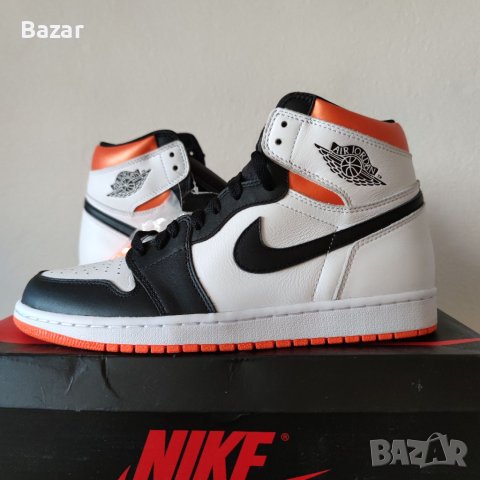 Nike Air Jordan 1 High Electro Orange Нови Оригинални Обувки Маратонки Кецове Размер 42 Номер 26.5см