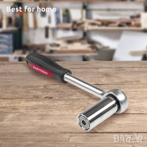 Тресчотка с универсална глава от 7 до 19 мм EASYmaxx Multi, снимка 10 - Ключове - 34926169