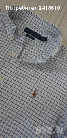 POLO Ralph Lauren Cotton Slim Fit Oxford Stretch Mens Size / L НОВО ! ОРИГИНАЛ! Мъжка Риза!
