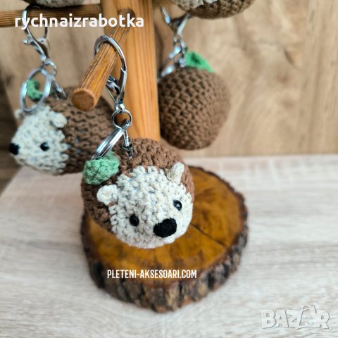 Плетен ключодържател Таралеж, снимка 5 - Други - 43645248