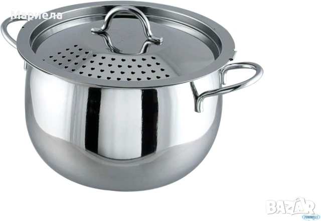 Тенджера за паста с капак за прецеждане , 4,5 литра