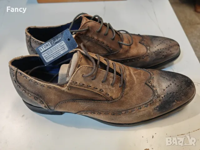 Страхотни обувки Stones exclusive hand made , снимка 3 - Официални обувки - 48118914