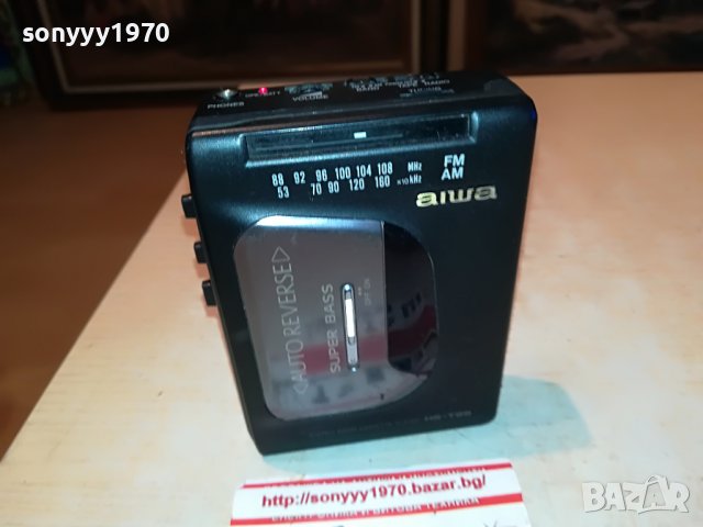 🛑AIWA HS-T29 WALKMAN REVERSE TAPE/RADIO 1909221900, снимка 2 - Радиокасетофони, транзистори - 38053309