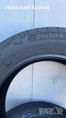 Continental 215/60/17C VanContact Winter 6PR, снимка 4 - Гуми и джанти - 52812067