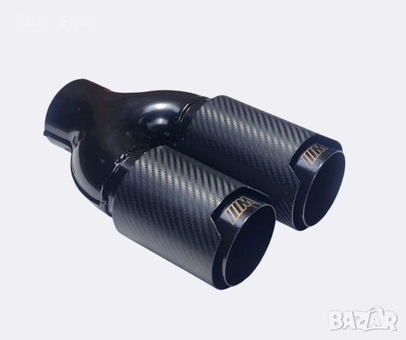 Накрайник ауспух – Ляв, карбоново покритие, двоен изход, за BMW