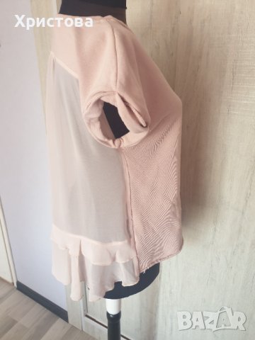 Блузка в бебешко розово с тюлен гръб - 8,00лв., снимка 5 - Тениски - 37760373