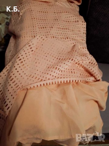 Елегантна рокля рязана бродерия р-р L, снимка 5 - Рокли - 33361999