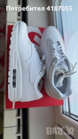 Nike Air Max 1 White Snakeskin, снимка 2 - Спортни обувки - 52174995