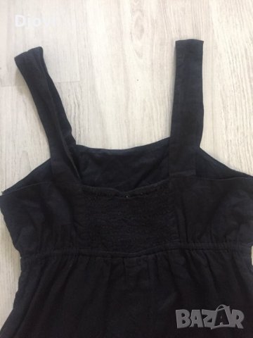 Черна памучна рокля, снимка 3 - Рокли - 33028266