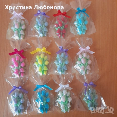 глицеринови букетчета , снимка 15 - Декорация за дома - 43901427