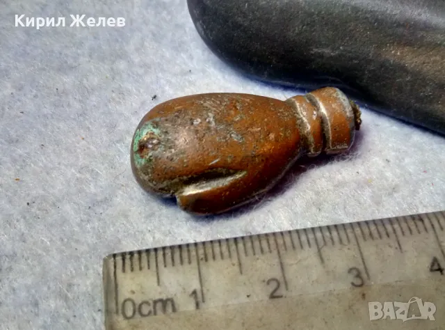 СТАРА ПОМЕДНЕНА ОЛОВНА ФИГУРАЛНА МИНИАТЮРА на БОКСОВА РЪКАВИЦА За КОЛЕКЦИЯ 48894, снимка 7 - Колекции - 48818767