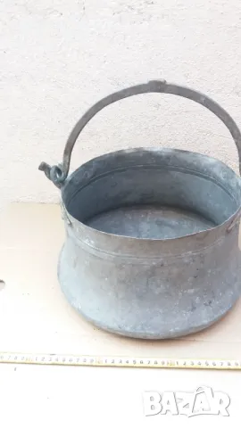 масивен кован бакър, казан мед , снимка 3 - Антикварни и старинни предмети - 47620409