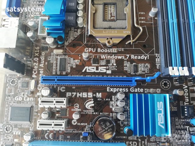 Дънна платка Asus P7H55-M Socket LGA1156, снимка 4 - Дънни платки - 38777258